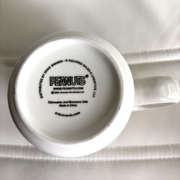 Peanuts Snoopy Woodstock Fall Halloween Hand Painted 2 Sided 16 oz. Coffee Mug H - Picture 7 of 7